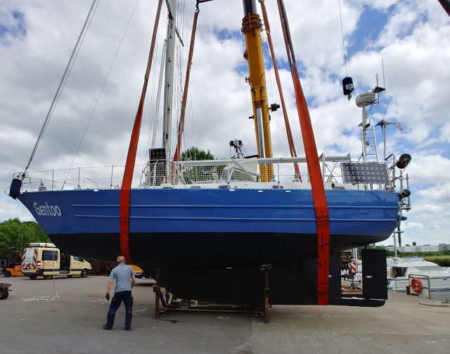 Krantermin auf der Teerhofinsel